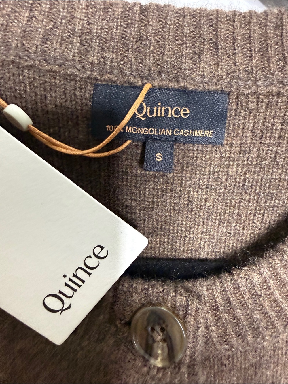 Quince Mongolian Cashmere Structured Cardigan S - Picture 3 of 7